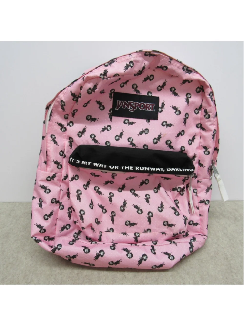 JanSport x Disney Pixar Incredibles Edna Mode Backpack Pink Runway Darling RARE